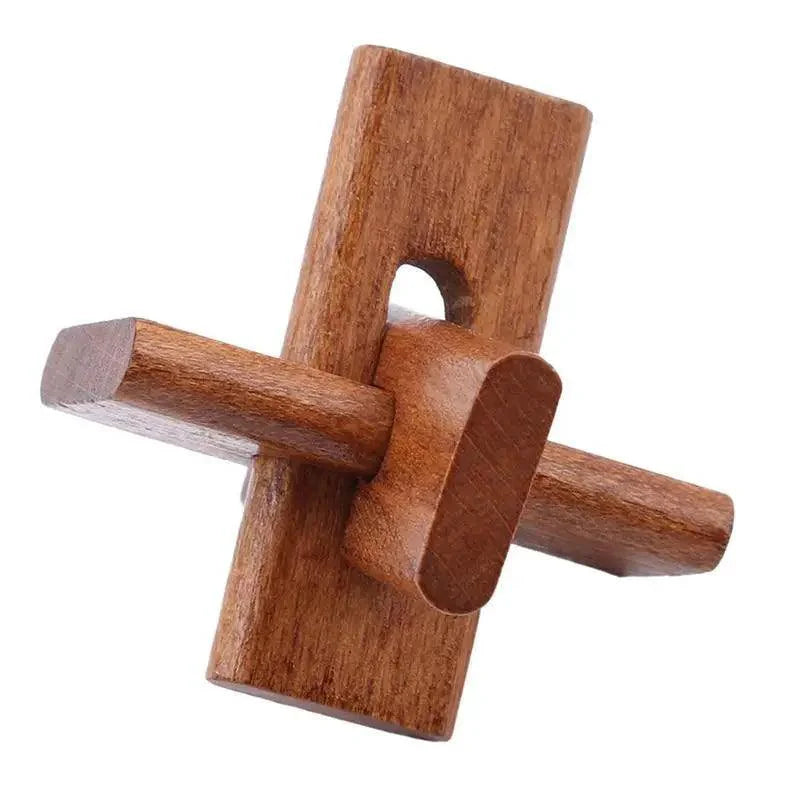 Wooden Lock Game Toy For Children Adults Kids Drop Shipping IQ Brain Teaser Interlocking Burr Puzzles