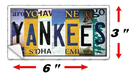 Sze - Yankees Folk Art Peel & Stick Bumper Sticker