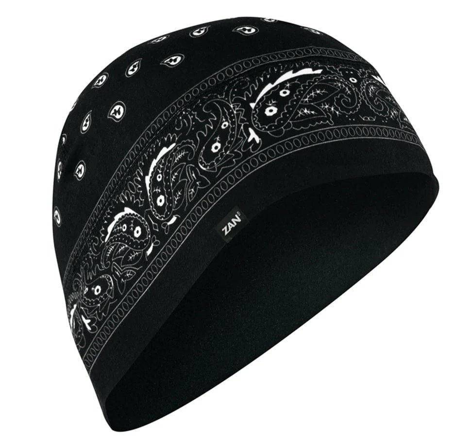 Zanheadgear  Helmet Liner/Beanie SportFlex(tm) Series, Black Paisley