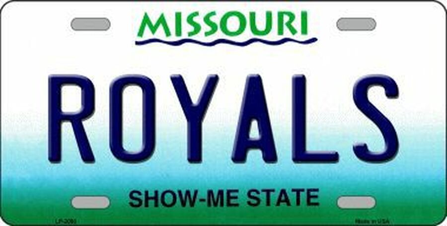 Royals Missouri Baseball Fan License Plate
