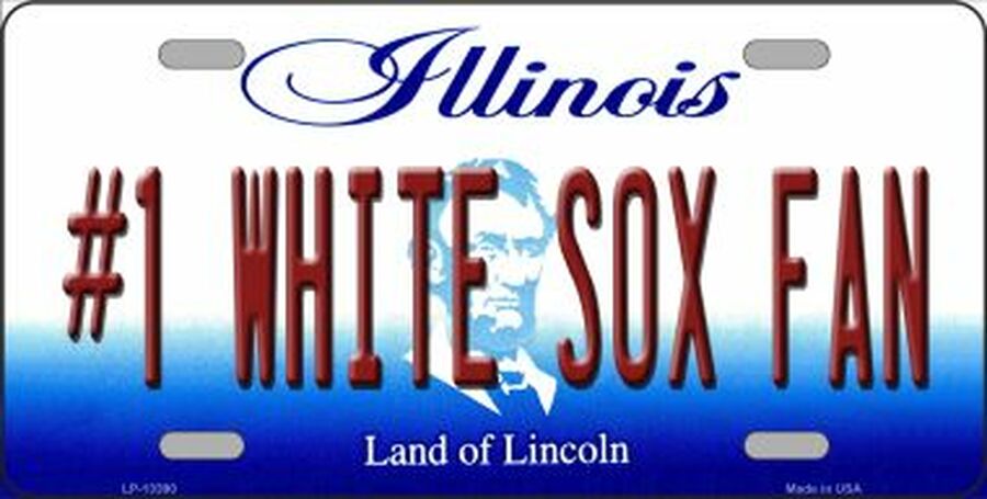 #1 White Sox Fan License Plate