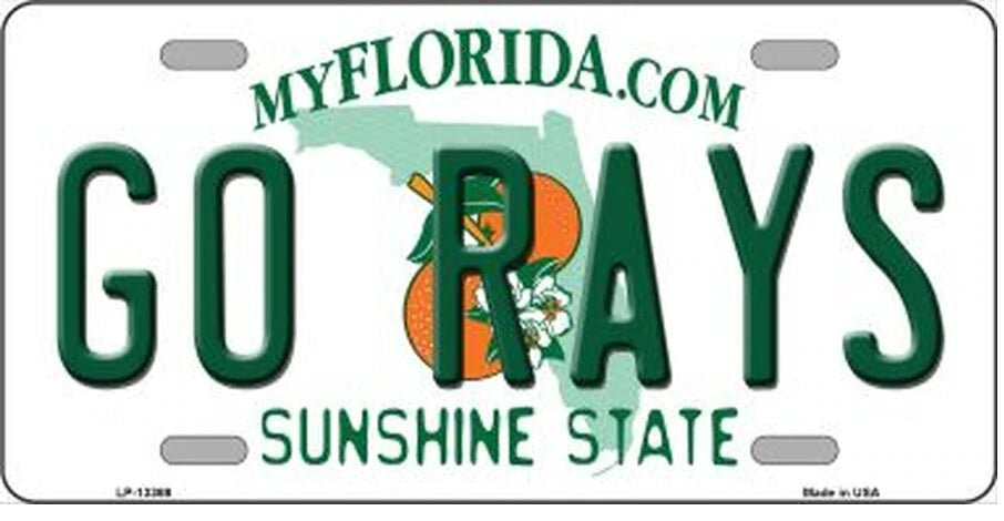 Go Rays [Tampa Bay] Fan License Plate