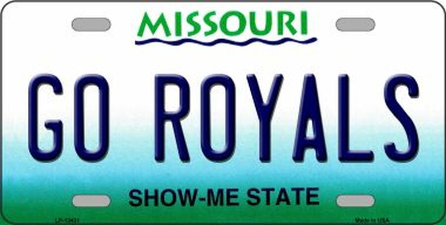 Go Royals Souvenir Novelty Metal License Plate
