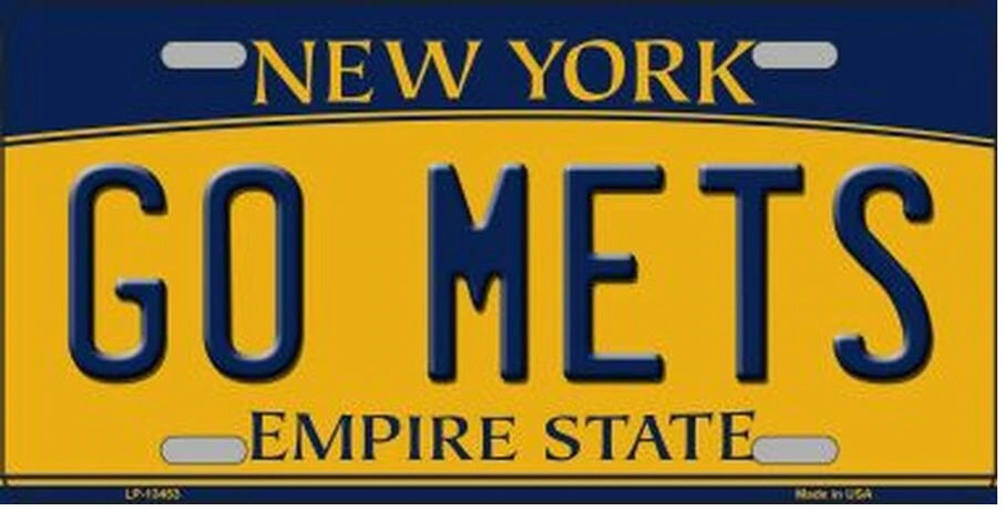 Go Mets Vanity Novelty License Plate