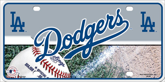 LA Dodgers Metal Novelty Fans Souvenir License Plate