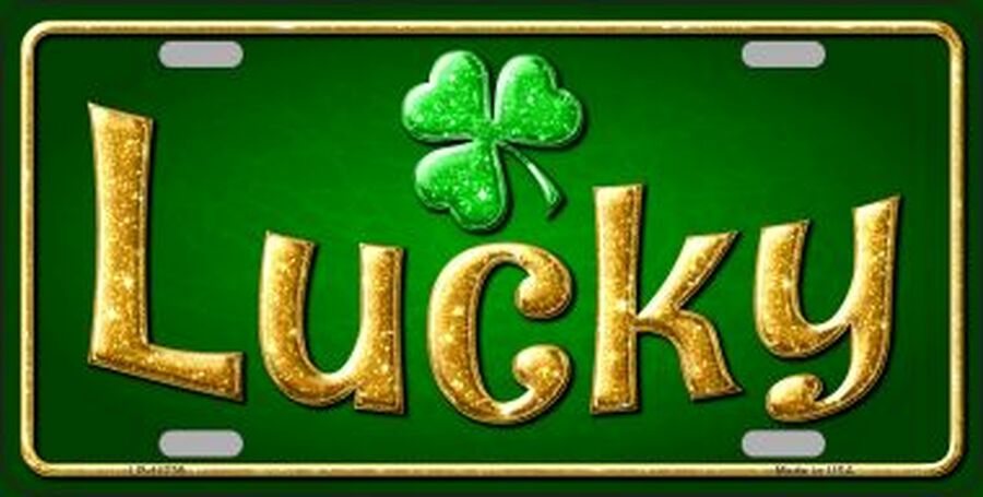 Lucky Irish Novelty License Plate