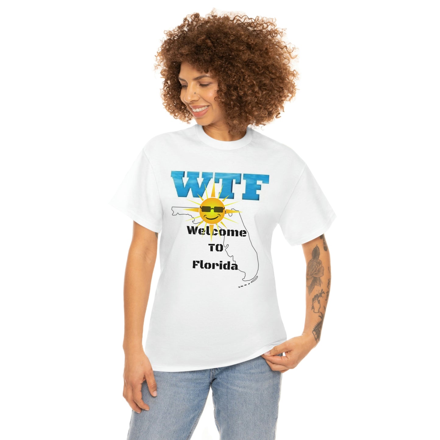 WTF Welcome To Florida Unisex Heavy Cotton Tee