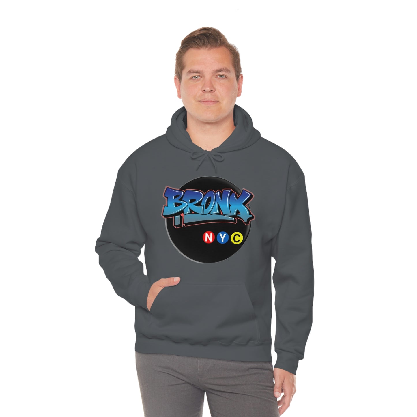 Bronx Graffiti Style Unisex Heavy Blend Hooded Sweatshirt