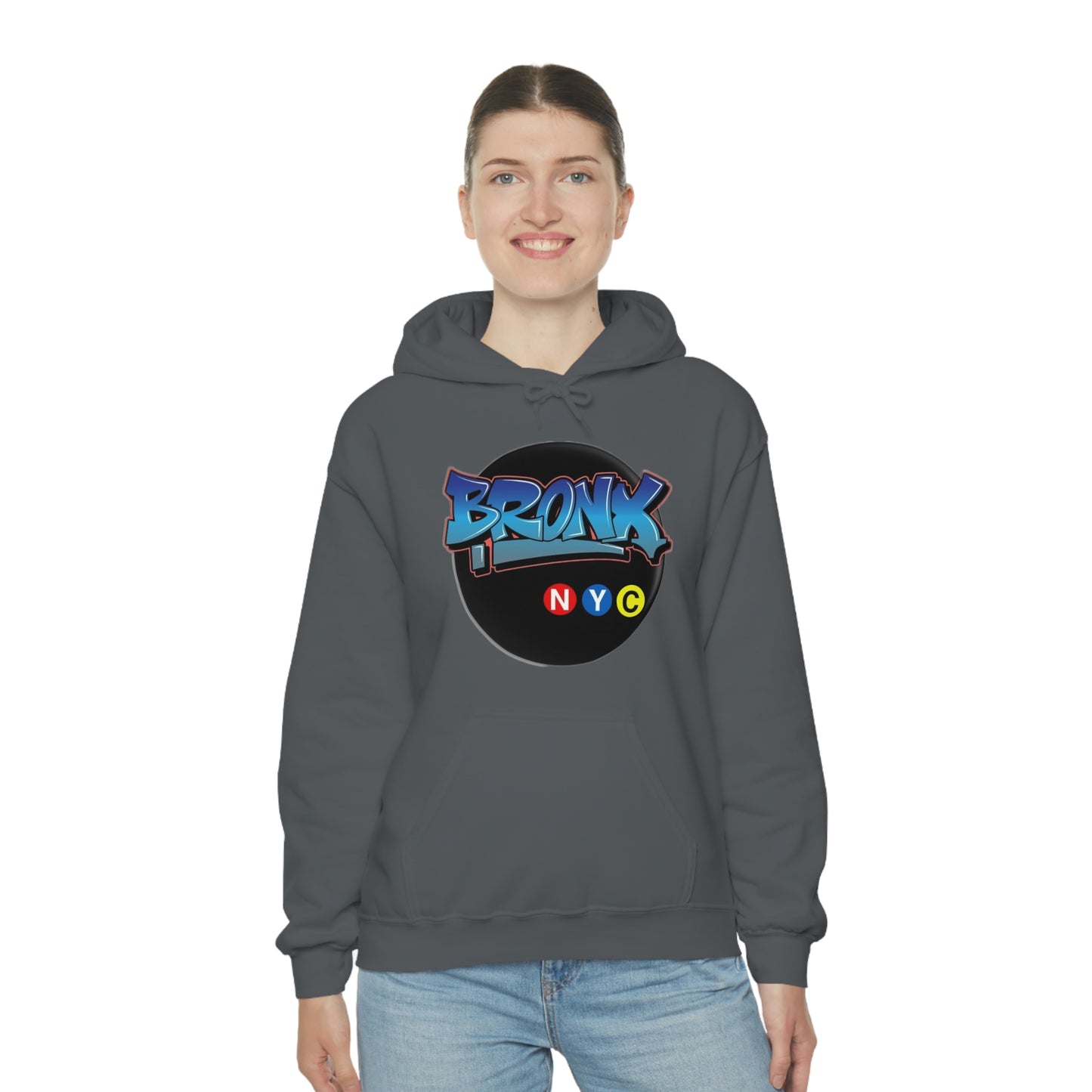 Bronx Graffiti Style Unisex Heavy Blend Hooded Sweatshirt