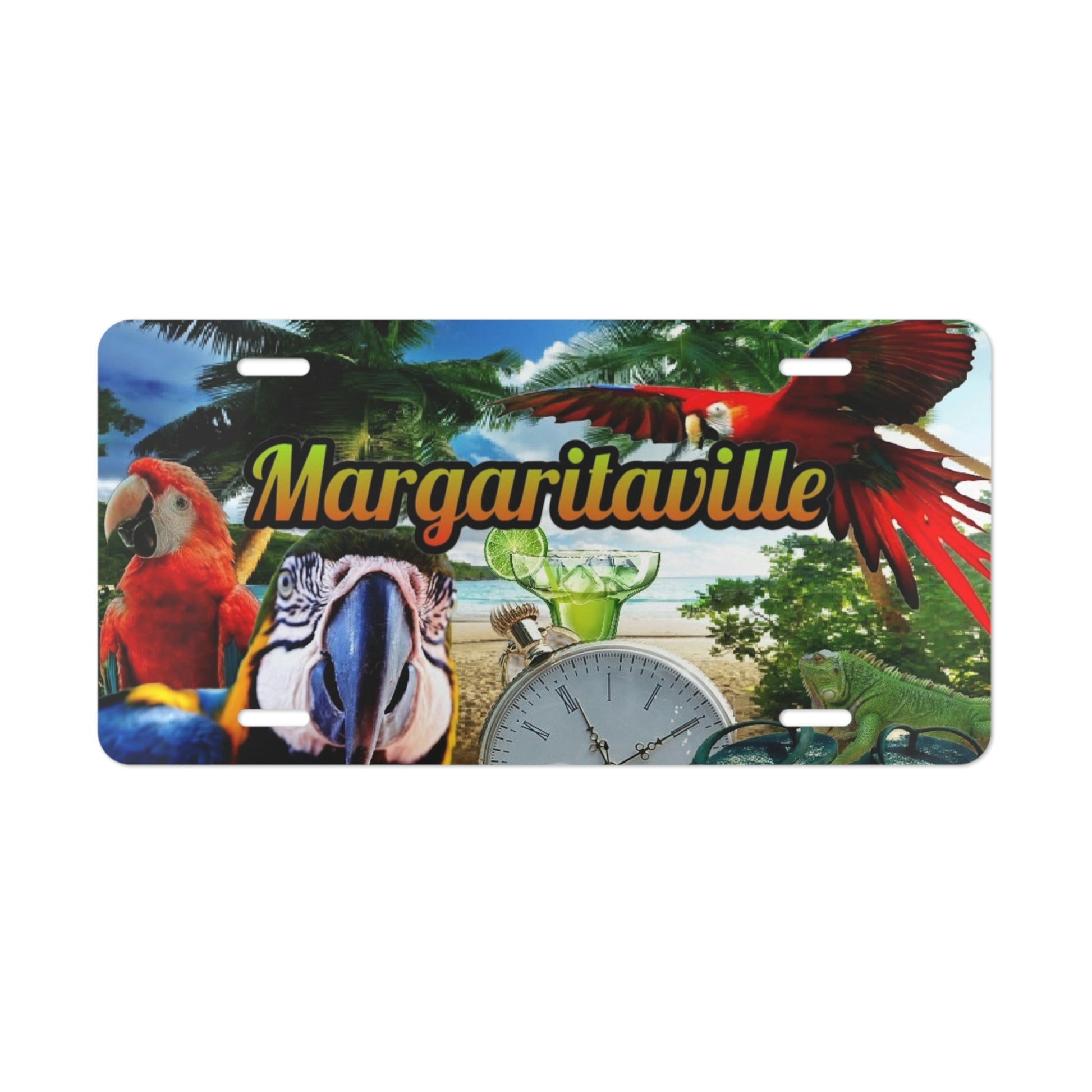 Margaritaville Beach Vanity License Plate