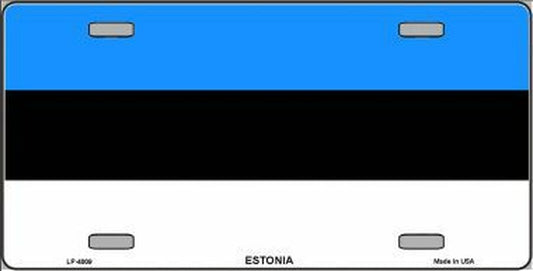 Estonia Flag License Plate Auto Tag