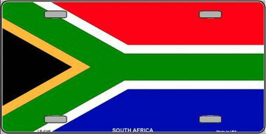 South African Flag Metal Novelty License Plate