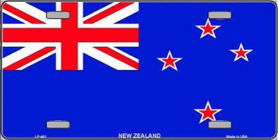 New Zealand Flag License Plate Auto Tag
