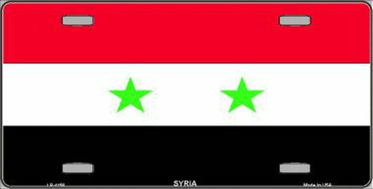 Syrian Flag License Plate Auto Tag