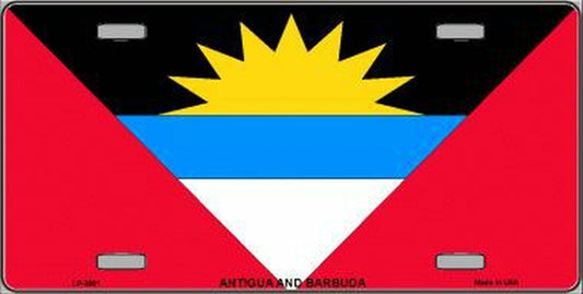 Antigua & Barbuda Flag License Plate Auto Tag