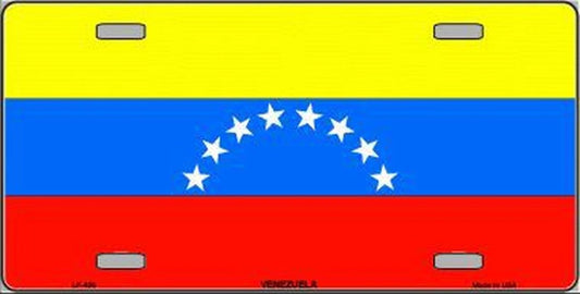 Venezuelan Flag Metal Novelty License Plate