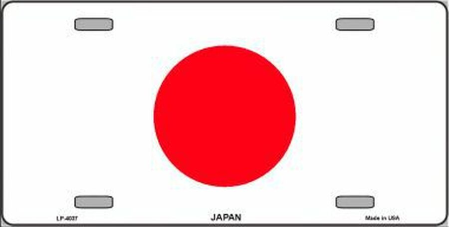 Flag of Japan License Plate Auto Tag