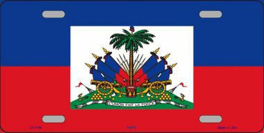 Haiti Flag All Metal Novelty License Plate