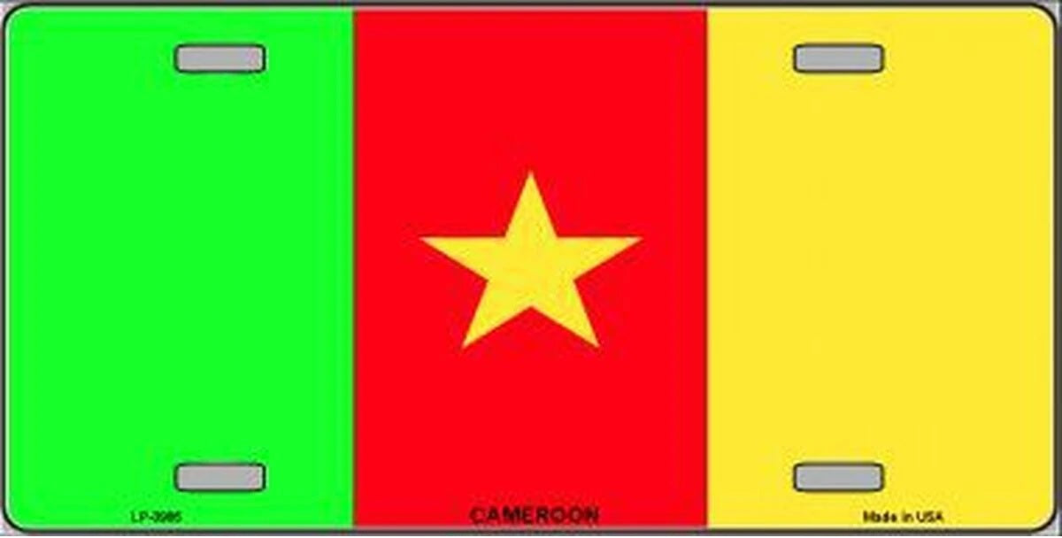  Cameroon Flag License Plate
