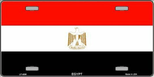 Egypt / Egyptian Flag Metal Novelty License Plate