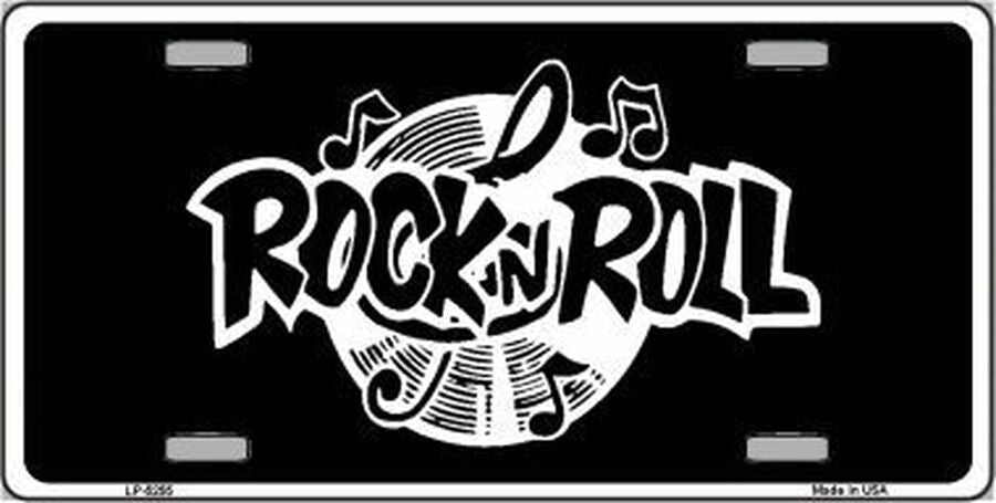 Rock n Roll License Plate Autos Tag