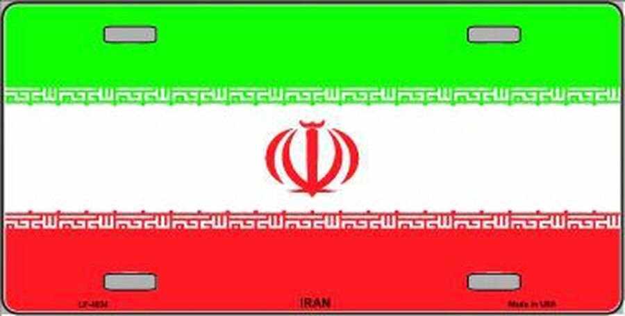 Iran Flag License Plate Auto Tag