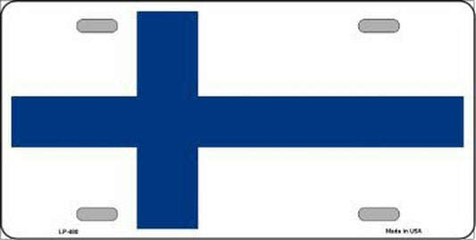 Finland Flag Metal Novelty License Plate 