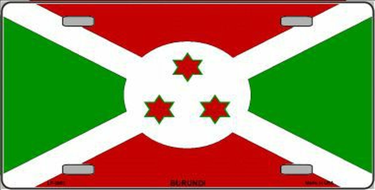 Burundi Flag License Plate