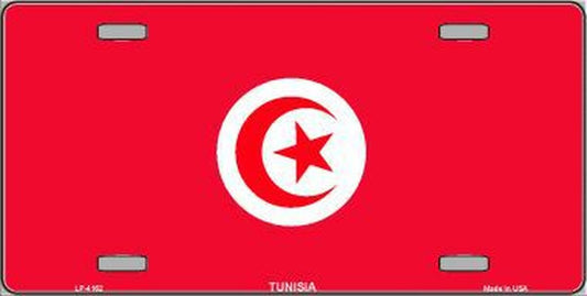 Tunisia / Tunisian Flag Metal Novelty License Plate