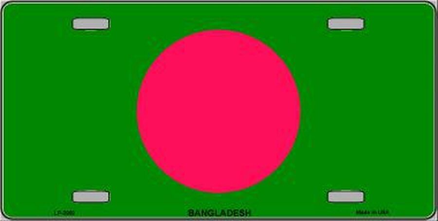 Bangladesh Flag License Plate Auto Tag