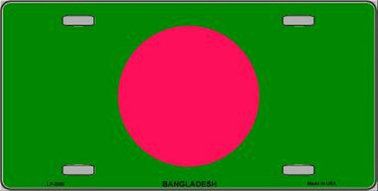 Bangladesh Flag License Plate Auto Tag