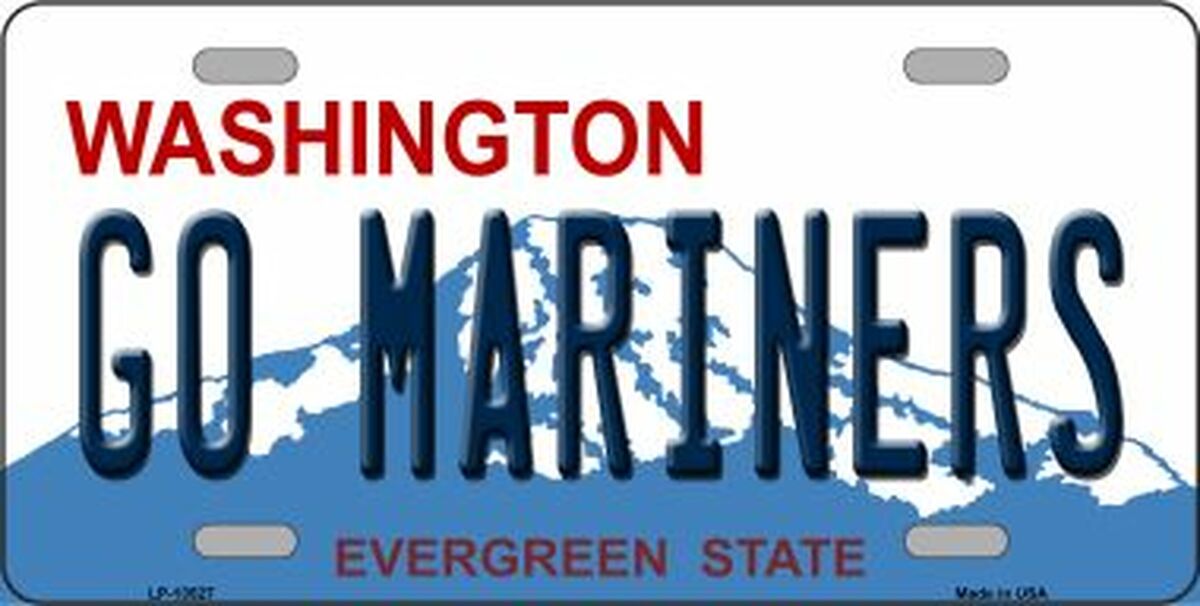 Go Mariners Washington State Novelty Metal License Plate