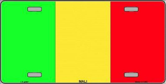 Mali Flag License Plate AUto Tag