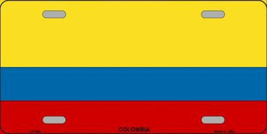Colombian Flag Metal Novelty License Plate