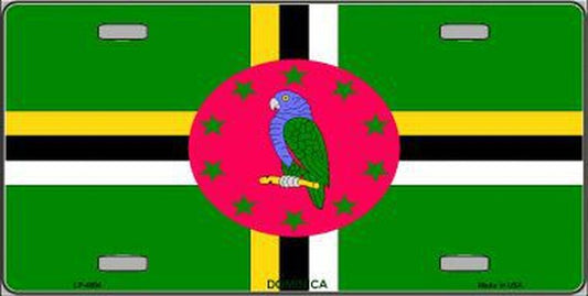 Dominica Flag License Plate Auto Tag