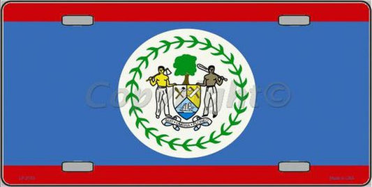 Belize Flag Metal Novelty License Plate
