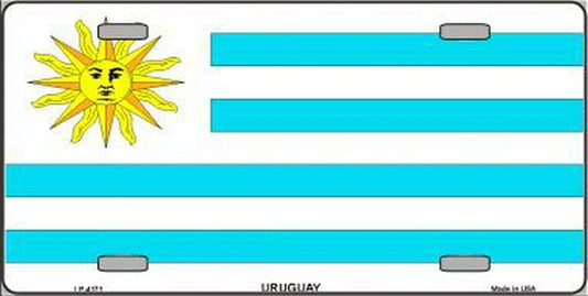 Uruguay Flag Metal Novelty License Plate