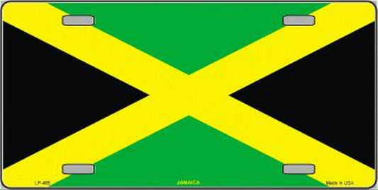 Jamaican Flag License Plate