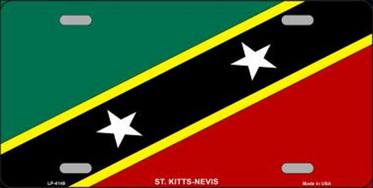 St Kitts-Nevis Flag License Plate 