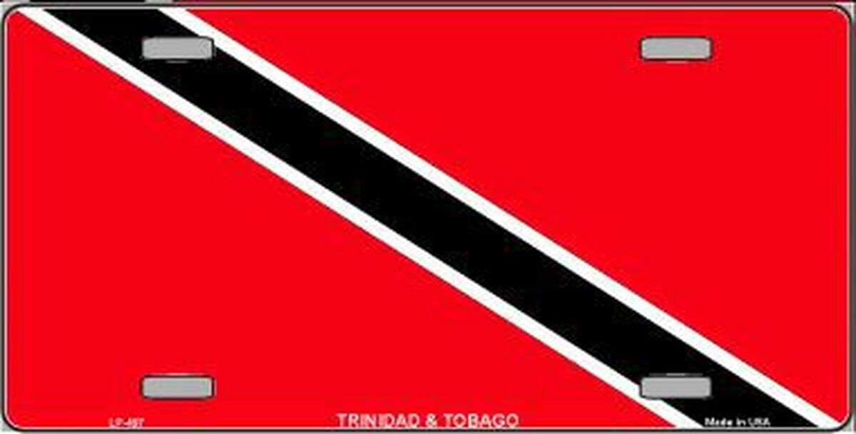 Trinidad and Tobago License Plate Auto Tag
