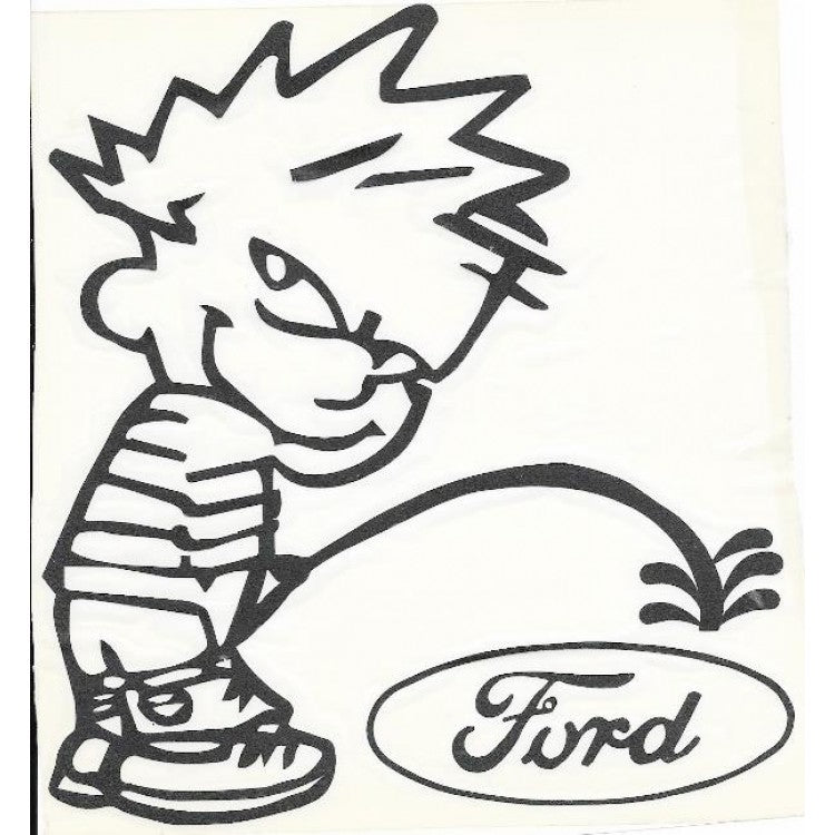 Peeing on Ford Logo