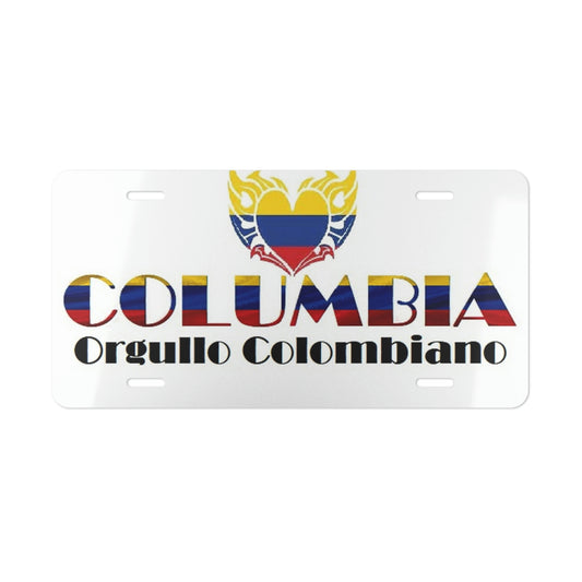 Columbian Pride Vanity License Plate