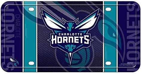 Charlotte Hornets Metal Novelty Team License Plate