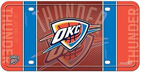 Oklahoma City Thunder Novelty Metal License Plate Tag