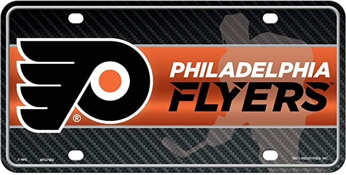 Philadelphia Flyers Premium Novelty Metal License Plate