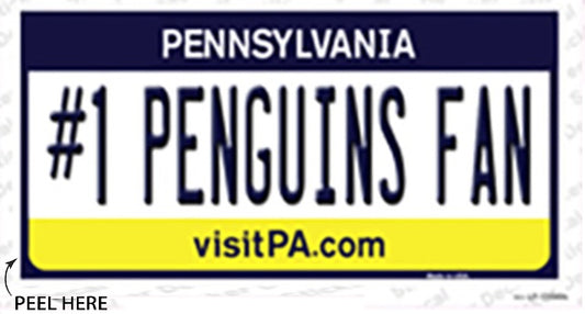 Number 1 Penguins Fan Bumper Sticker