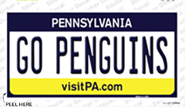 Go Penguins Bumper Sticker