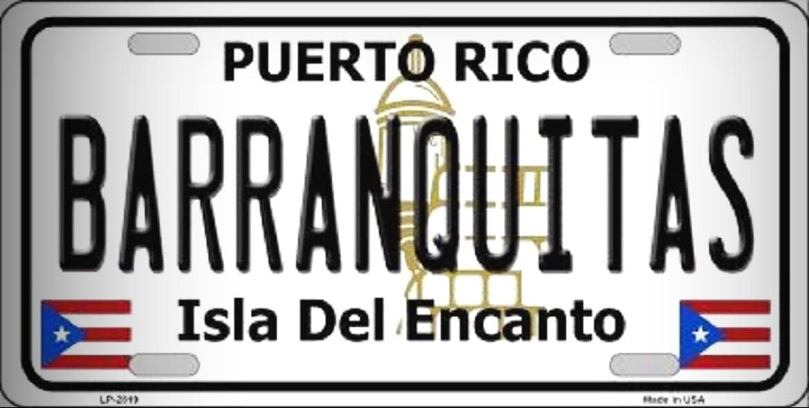 Barranquitas Puerto Rico Metal License Plate Style Sign