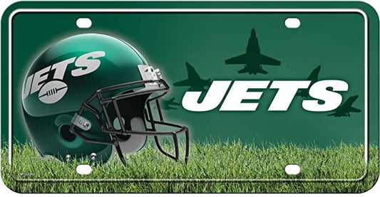 New York Jets Metal Novelty License Plate Tag