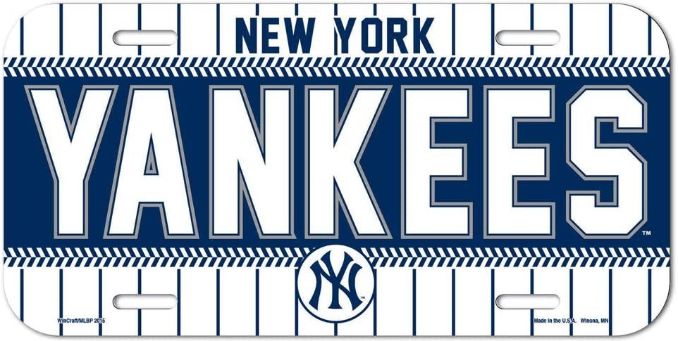 WinCraft MLB New York Yankees License Plate